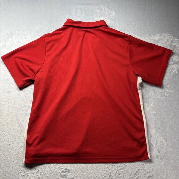 KFC Red Polo Shirt Mens Large Kentucky Fried Chicken Uniform Colonel Logo - Picture 7 of 7